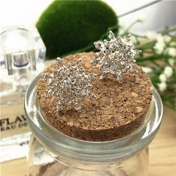 New Snowflake ❄️ Beautiful Earrings - Picture 4 of 4